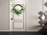 Artificial Hydrangea Wreath Spring Decorative Door Hanging Wall Wreath for Home Door V1294-YM0714-211227LW04-1