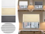 No Drill Honeycomb Pleated Blinds Cordless Blackout Cellular Shades for Windows, Thermal Insulated V1366-AZ2-W-16538