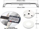 2 Pieces, Shower Grab Bars, Grab bars for toilet and shower, Non-slip stainless steel shower grab V1189-LC-LY-00181