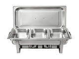 5-Star Chef Chafing Dish 7.5L 3-Pan Buffet Warmer Food Warmer Catering Server CD-9L-3Z-SS