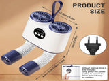Portable Electric Shoe Dryer with Digital Timer and Telescopic Tubes, Fast Drying for Boots, Shoes, V1237-ZY-917-133