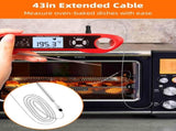 Meat Thermometer, Instant Read Digital Thermometer-Waterproof/Backlight, 43in Extended Probe and V1258-DP02-C-14