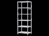 Levede Shelving Unit Adjustable Rack 6 Tier 161cm Carbon Steel Laundry Silver EA0313-SL-AU