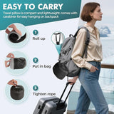 Travel Neck Pillows for Airplanes - 360&deg Ergonomic Memory Foam Travel Pillow - Relief Neck Pain with V1107-NECK PILLOW2
