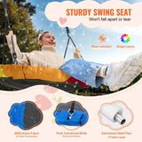 Tree Swing, 40 Inch Saucer Swing, 750lbs Weight Capacity, 900D Oxford Fabric Swing Seat with 2 Tree V952-LSFDQQLSFD409Q7D1V0