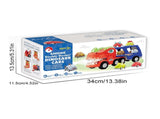 Multicolor Dinosaur Truck with 4 Pull Back Dinosaurs V1263-JX-3286