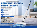 White Cordless Handheld Vacuum Cleaner with Extension Wand - Wireless Home, Car and Pet Hair Vacuum, V888-ELOSUNG53367