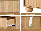 Artiss 4 Chest of Drawers Dresser Tallboy Pine FUR-Z-CDR-03-4D-WD-AB