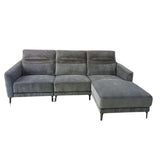 Arizona Charcoal Grey L-Shaped Chaise Sofa V195-ARIZONA-CH