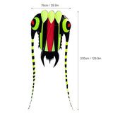 parafoil kite 3D Kite for Kids and Adults Huge Frameless Soft Parafoil Kite with 30m String for V1369-AZ3-W-16028