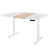 Artiss Standing Desk Motorised Electric Dual Motor Splice White Pine 120CM HASD-B-M10-WHDF-NWDB-120