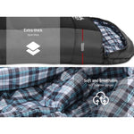 Weisshorn Sleeping Bag Single Thermal Camping Hiking Tent Black -20&deg;C SB-ENV-S-80-BK