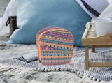 Portable Orange Camping Kitchenware Storage Bag with Ethnic Design V1366-AZ2-W-19353