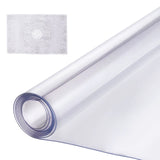 Plastic Table Cover, 48 x 48 Inch 1.5 mm Thick Clear Table Protector, Square PVC Desk Mat, V767-VVR-ZFXPVCZB48X40K46AV0