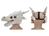 Latex Simulation Dinosaur Skull Mask Head Cover Halloween Costume Party Cosplay Props Decoration V1294-YM0714-3115210172811