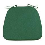 D-Shaped Chair Cushions, 2" Thick Dining Chair Pads with Ties and Removable, Machine-Washable Cover, V1192-AZ-W-33280