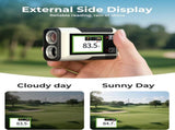 Golf Rangefinder with Slope, CIGMAN 1312 Yards Range Finder Golf, 2.4-inch External Color V413-CT-1200PRO