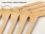 TOPIA HANGERen Hangers 30 Pack, 0.28-inch Slim & Durable Clothes Hangers Space Saving, Natural V1258-DP02-F-227
