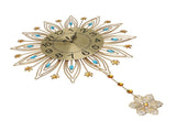16.93in Large Wall Clock for Living Room Elegant Modern Silent Wall Clock with Pendulum Decor V1294-YM0901-3115250011311