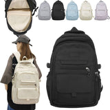 Waterproof Blackbackpack with Padded Straps & Luggage Strap, Waterproof Backpack Travel Backpack V1366-AZ2-W-19812