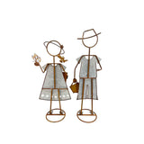 Set 2 Farm Kids - Girl W Pot Planter Assorted 30x80cm V637-71603KID