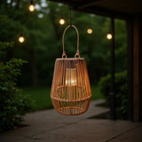 Rattan Hanging Lantern Outdorattan hanging lantern, outdoor lantern, bohemian outdoor decor, natural V1102-124-14697
