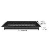 5-Pack Black Plastic Planter Trays with Drainage Holes for Gardeners and Plant Propagation V1192-AZ-W-26851
