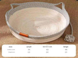 Stimulicat Cat Bed Rope Cotton, Stimuli cat Basket Bed, Cotton Rope Woven Round Cat Beds Basket with V1189-LWWAL-20260325-00253