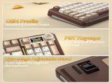Solakaka A99PRO 3Mode RGB Mechanical Keyboard, Milk-Coffee-Brown V1300-A99PRO-MILK-COFFEE-BROWN