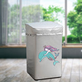 Cartoon Oxford Cloth Washing Machine Cover Waterproof Upper Open Dual Use Dust Protective Cover V1294-YM0901-3116200006511