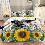 Luxury Feel Satin Duvet Cover Set - Smooth & Breathable-Double V745-AQ043752E3