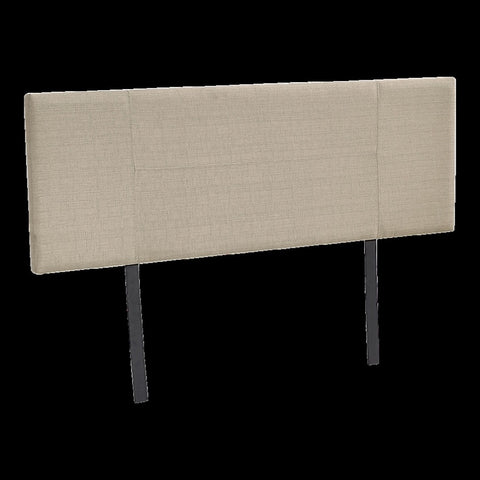 Linen Fabric Double Bed Headboard Bedhead - Beige V63-800807