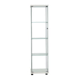 Stacked Display Cabinet Tempered Glass White DBOX1002-4-WH