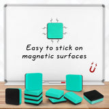 96 Pack Dry Erase Erasers, Mini Magnetic Dry Erase Eraser Bulk, White Board Dry Erasers, Chalkboard V1369-AZ3-W-12676