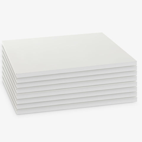 1.20m x 0.60m Shelves White Set of 8 ZSH-120-060