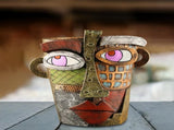 Abstract Face Planter Pot - Artistic Resin Decor for Succulents & Plants V888-ELOSUNG26217