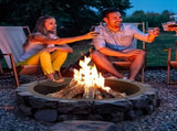 Fire Pit Ring, Fire Pit Insert with Barbecue Fire Ring, 40-In Outer/36-In Inner Diameter, 8.5in V952-DKJHH36INCH1VUWF9V0