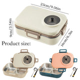 Stainless Steel Bowl With Handle, Kitchen Tableware Large Capacity Lunch Box, Portable Food V1370-AZ4-12310