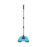 Hand Push Sweeper Dry Sweep and Wet Drag Floor Cleaner with 2 Corner Brushes Lightweight Manual V1366-AZ2-W-11889