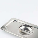 SOGA 2X Gastronorm GN Pan Lid Full Size 1/1 Stainless Steel Tray Top Cover GP5501-JLID1F-X2