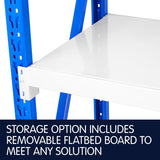 4-Bay shelving 4m-wide 400kg 4XLS-099