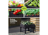Raised Garden Bed Planter Box 40 x 40 x 23 cm, PP Growing Container for Herbs and Vegetables V1188-MS-617-041