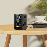 Professional 5-in-1 Air Quality Monitor - Portable CO2, TVOC, HCHO, Temperature & Humidity for Home, V1366-AZ2-W-16482