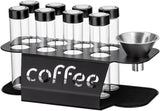 Coffee Bean Storage Containers - 8-pack Glass Jars for Storing Coffee Beans - Transparent Storage V1259-DP01-BO-453