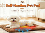 Khaki Self Heating Pet Pad XL Size 72*115cm Warm Dog Cat Mat V1221-XM-LB149-GM07