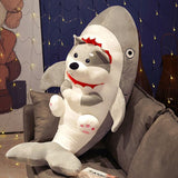 Soft Shark Corgi Dog Plush Toy, Cute Inu Shark Plushie Hugging Doll Plush Pillow Stuffed Animal for V1192-AZ-W-15238