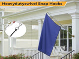 50 Pcs Swivel Snap Hooks, Heavy Duty 2.7 Inch Metal Clips for Dog Leash, Flagpoles, Hammocks V1192-AZ-W-20908