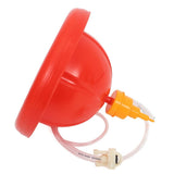 Poultry Watering System Red PP Automatic Chicken Waterer 1 Set V1192-AZ-W-30620