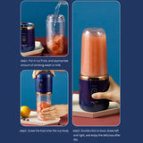 Portable Electric Fruit Juice Blender V1142-1005006814810598-D
