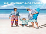 OutdoorMaster Pop Up 3-4 Person Beach Tent X-Large - Easy Setup, Portable Beach Shade Canopy Folding V1168-OM-VA8L-BTNF